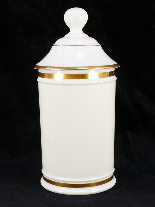 Pot a PHARMACIE en Porcelaine de PARIS "FONTEMOING & PEIGNEY" UNG : STYRACIS