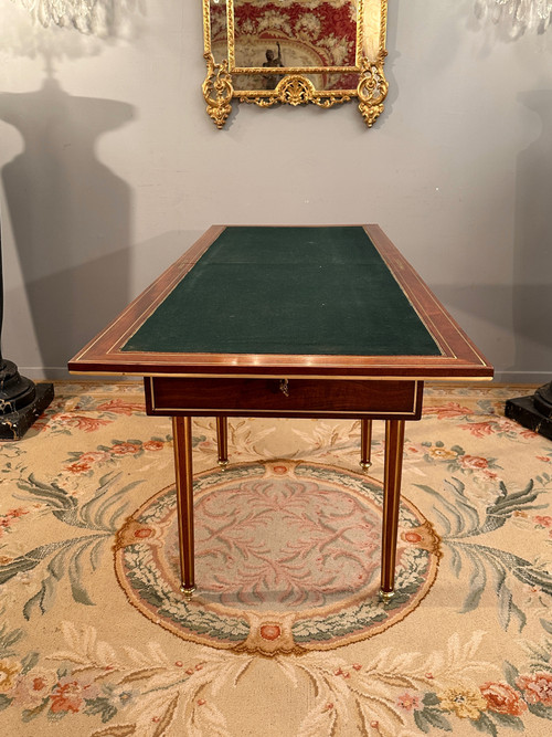 Table A Jeux En Acajou De Style Louis XVI Epoque Napoleon III
