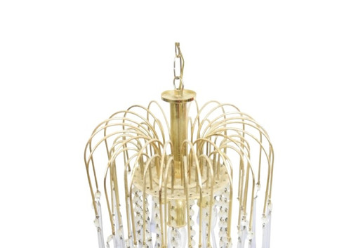 Lampadario Cascade in vetro di murano (blu)