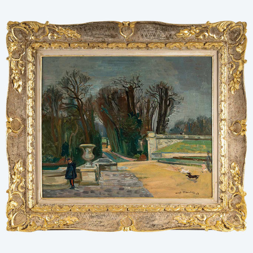 André Planson (1898-1981) Parc de La Ferté sous Jouarre oil on canvas circa 1943