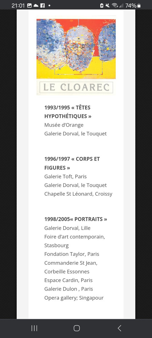GERARD LE CLOAREC born 1945