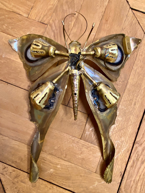 butterfly sconces by Henri Fernandez
