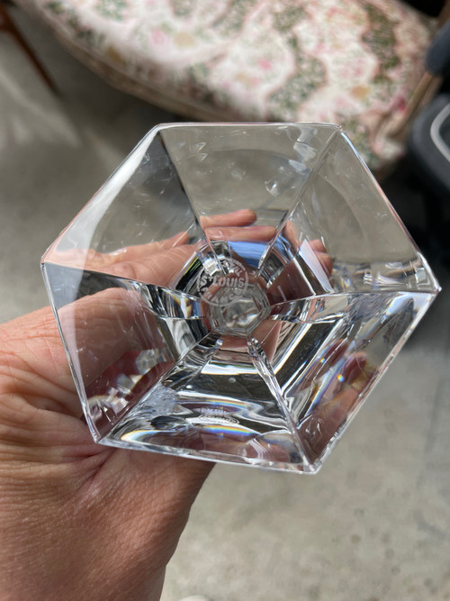 6 Bicchieri Acqua Saint Louis Cristallo Modello Chambord H: 18 Cm 