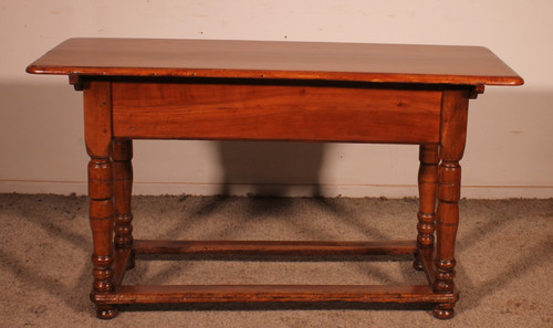 Console Deux Tiroir En Cerisier - 18° Siècle