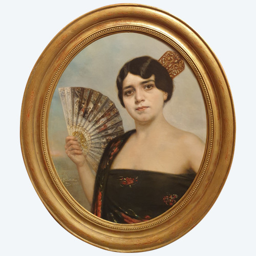 Francisco PARERA - Porträt einer jungen spanischen Frau