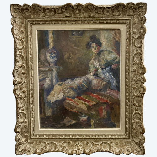 Ecole Française Um 1900 - Die Wäscherin