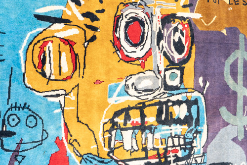 Hand-woven tapestry inspired by Jean-Michel Basquiat. June 2023. LS58795009E