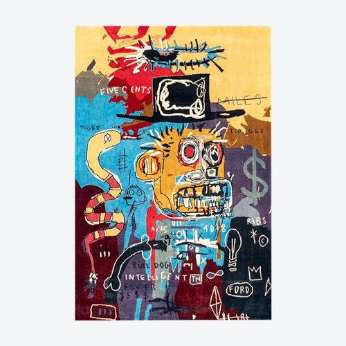 Hand-woven tapestry inspired by Jean-Michel Basquiat. June 2023. LS58795009E