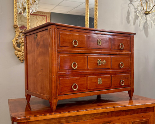 Piccolo cassettone in mogano di epoca Luigi XVI 1780 circa