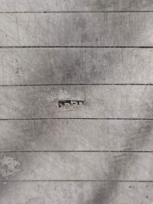 Cassettone in miniatura in argento scribano XIX secolo Olanda