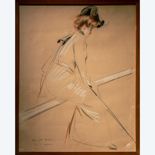 Paul-César Helleu, Originalzeichnung, Jugendstil