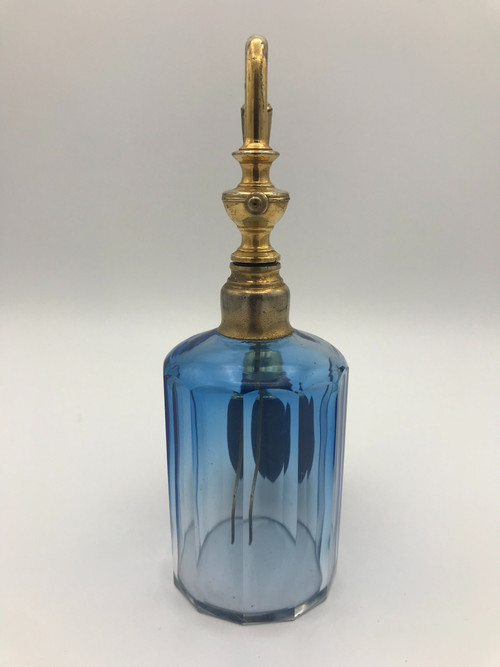 Cristal bleu perfume atomizer