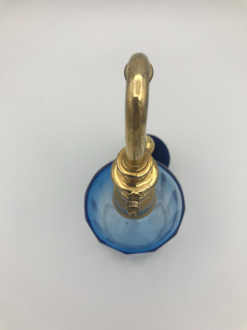 Cristal bleu perfume atomizer