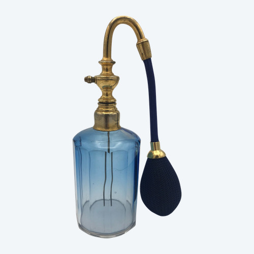 Cristal bleu perfume atomizer