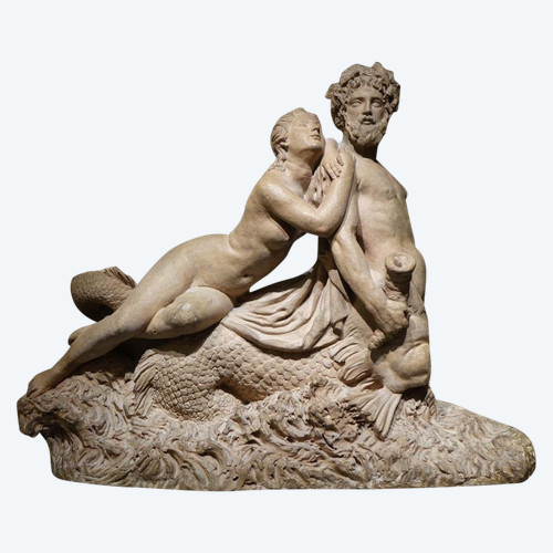 Meereszentaur und Nymphe