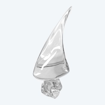 Crystal sail signed DAUM