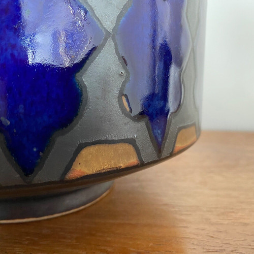 Vase Odetta Quimper Paul Fouillen décor de Bretons