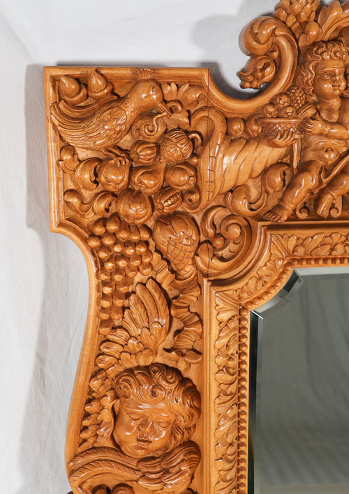 Geschnitzter Spiegel im Regency-Stil Mitte 20.
