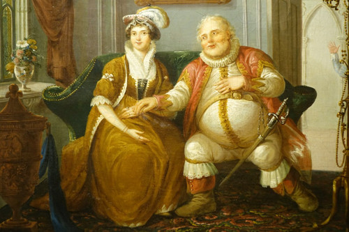 „Falstaff“, Öl auf Leinwand, Englische Schule, 19. Jh.