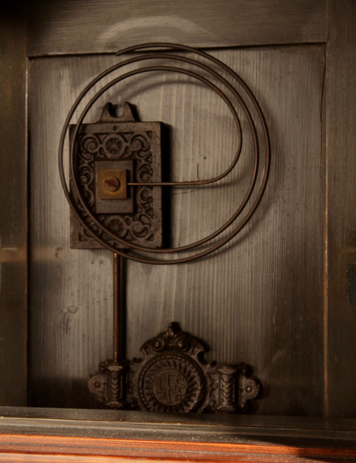 Art Nouveau / Art Deco wall clock with Dutch / German architectural design circa 1900/20