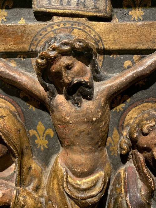 Triptychon-Flachrelief, Südfrankreich, Ende des 15.-Anfangs des 16. Jahrhunderts.