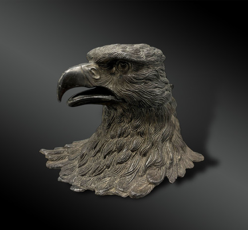 ENCRIER de BUREAU à TÊTE d’AIGLE - Vers 1900