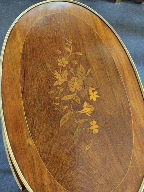 Tea Table - Mahogany - Louis XV - Late 19th Century