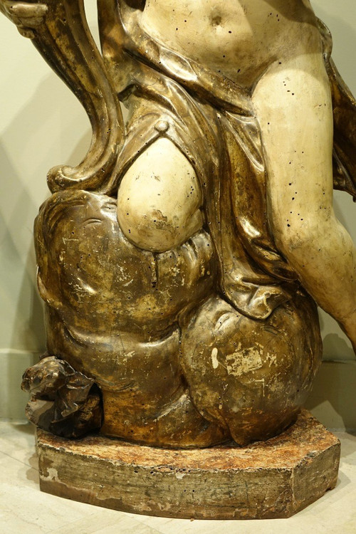 Pair of large Baroque statues, Germany or Bohemia-Moravia, 17th c.