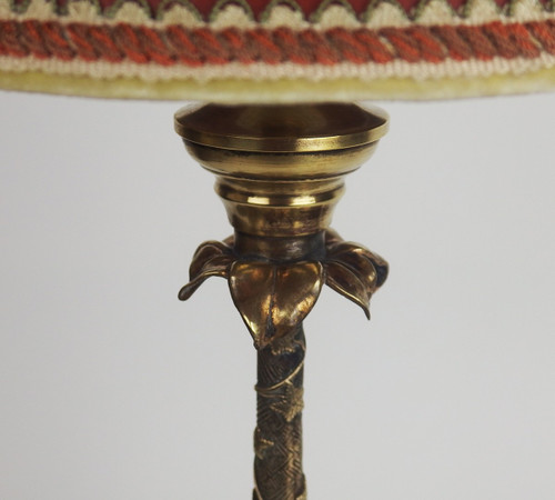 Lampe  en bronze Asie