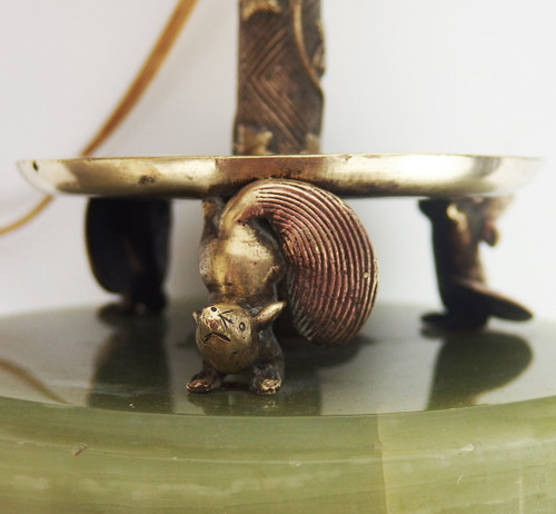 Lampe  en bronze Asie