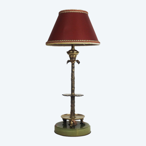 Lampe  en bronze Asie