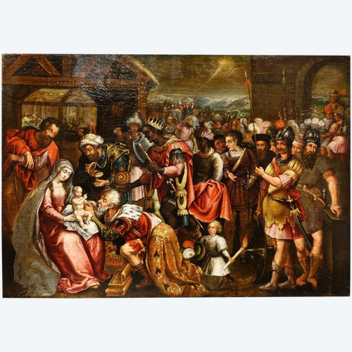 Adorazione dei Re Magi, Fiandre, XVII sec.