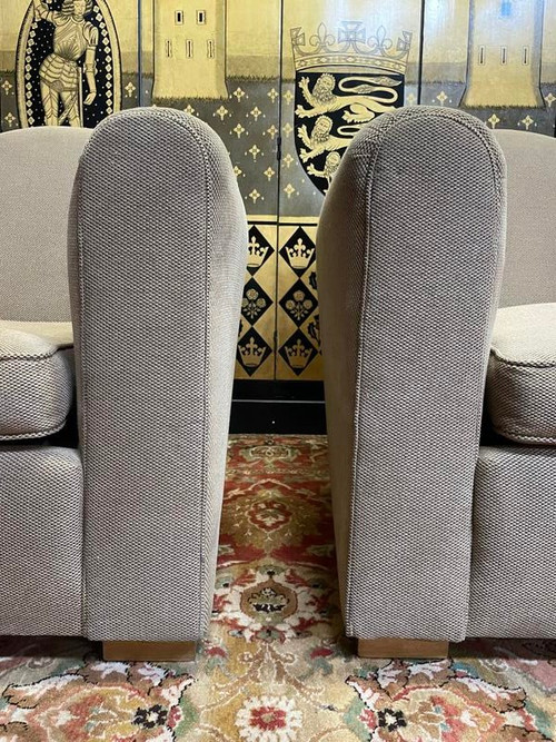 Pair of Art Deco club armchairs