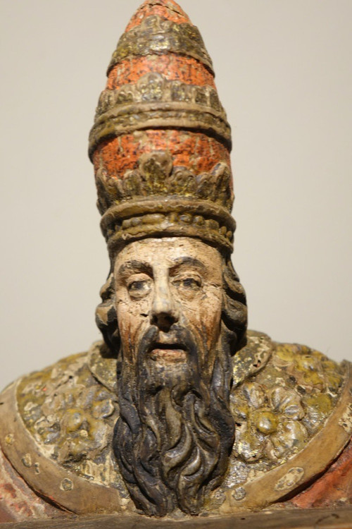 Trinità di legno intagliata a tutto tondo, Germania, 1550 circa