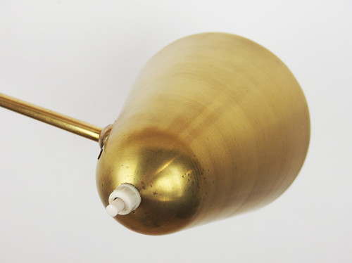 brass wall light by Jacques Biny for Luminalite