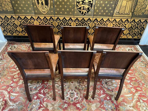 Suite de 6 chaises Art Déco 