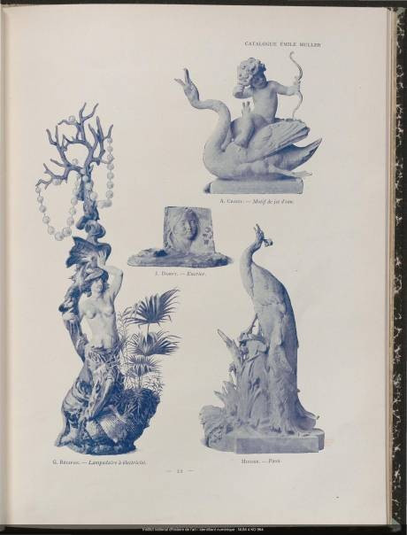 G. Recipon & E. Muller, Sirène Homard, Art Nouveau