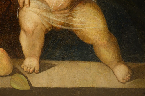Sacra Famiglia, olio su tavola, Italia, 1500-1520 ca.