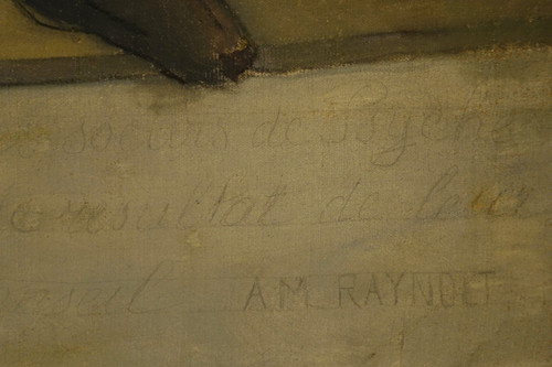 "Cupid's sleep", sehr großes Öl auf Leinwand , A.M. RAYNOLT, Um 1925-1930