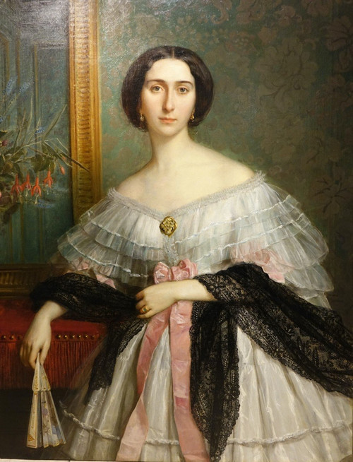 Porträt einer jungen Aristokratin, Frankreich, um 1850
