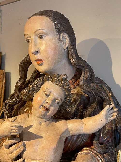 Très grande Vierge à l'Enfant, Allemagne du sud, 16e S.