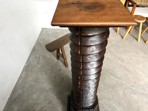 Sellette issue d'un ancien pressoir à vin, circa 1900