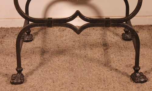 Fauteuil Curule En Fer Forgé Et Bronze