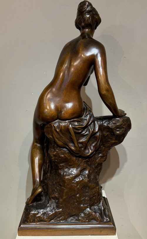 Grande bronzo "La Pensée", Henri Gréber, fine del XIX secolo.