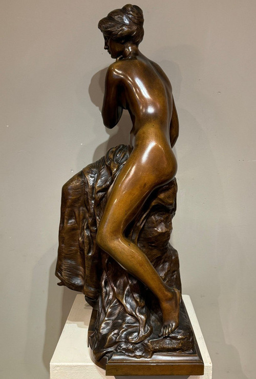 Grande bronzo "La Pensée", Henri Gréber, fine del XIX secolo.
