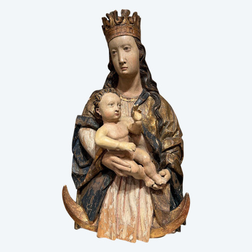 Vierge à l'Enfant sur un croissant de lune, Tyrol Fin 15e-début 16e S.