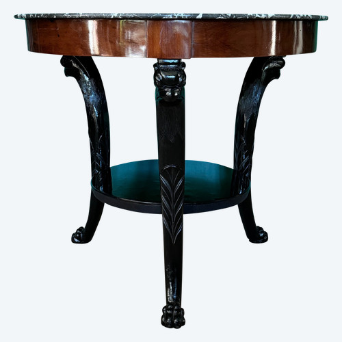 Consulate period griffin pedestal table, 1800.