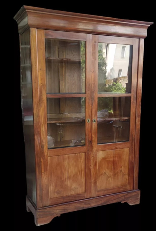 Ancienne Bibliothèque Vitrine  Louis Philippe  acajou