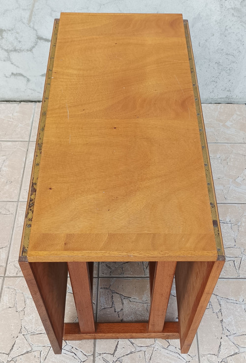 Scandinavian beech drop-leaf table