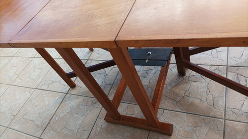 Scandinavian beech drop-leaf table